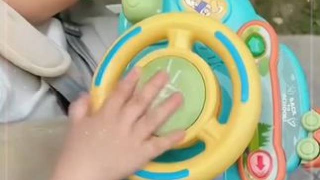 宝宝出门不肯坐推车或坐不久，可以安排一个推车方向盘，，宝宝太喜欢了，坐车乖乖 #母婴好物  #出门遛