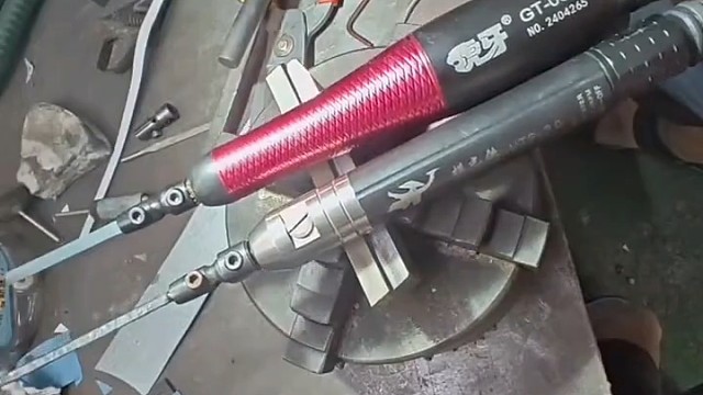 气动往复式抛光机详细操作视频！—《杭天科技》