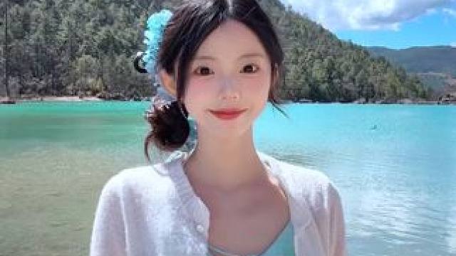 被晴天的蓝月谷美一大跳