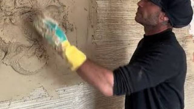 西班牙扣墙设计装修风格。#施工工艺 #结实耐用 #工艺 #设计施工 #设计改变生活