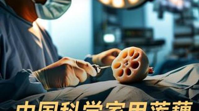 中国科学家用莲藕，重塑人类“肉身”！#中国  #科学家  #3D打印  #人工智能  #科技强国