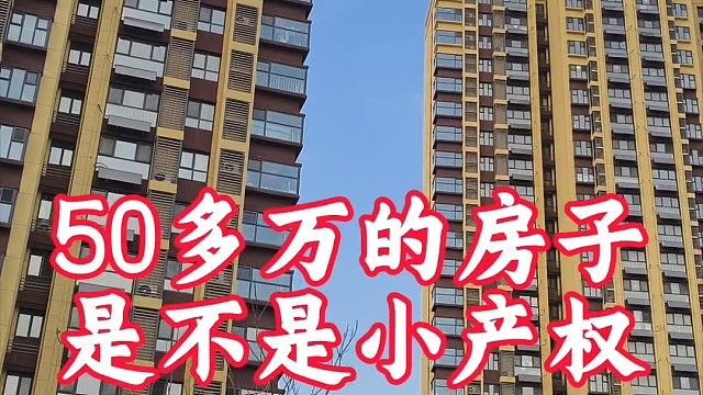 50多万是大产权不是小产权