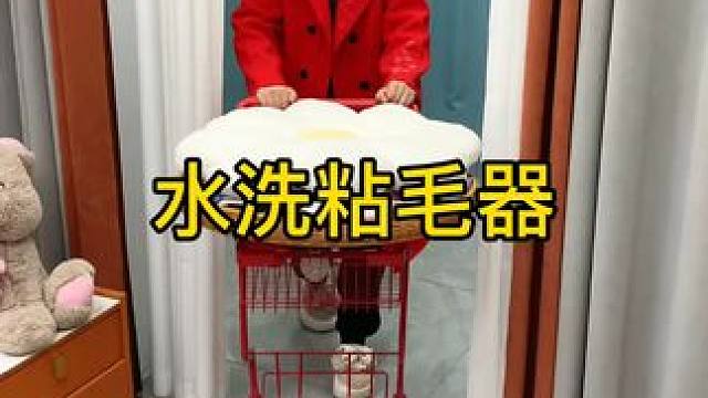 粘毛器 神奇的粘毛器!不仅能轻松清理头发和猫猫狗狗掉落的毛发，水一冲就干净能继续用了 #粘毛神器 #