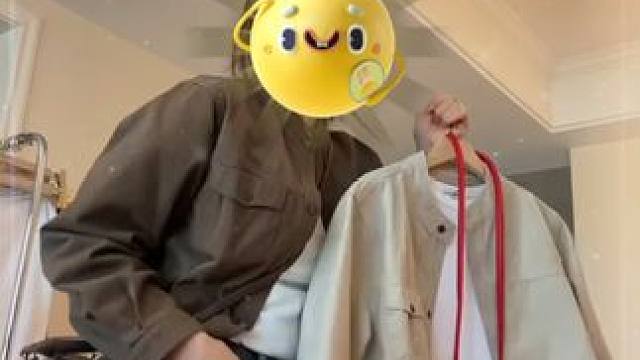 #初春新款  #幵春撘配  #宽松有范  #旱春穿撘  #短款外套