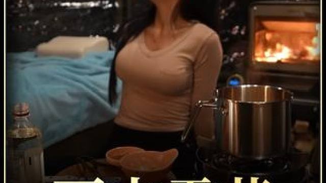 【无限露营】小姐姐雨中豪华露营 #露营 #沉浸式体验