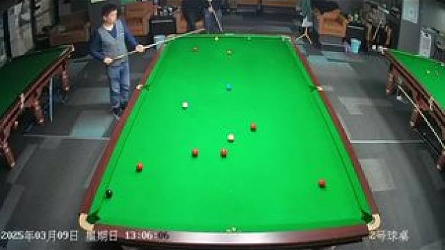 清台素材 单杆65#斯诺克 #一杆清台