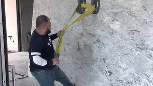 特大地砖铺设。#施工工艺 #结实耐用 #工艺 #装修施工 #高手贴砖