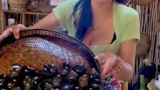 东南亚大田螺 #农村美食记录生活 #舌尖上的美食 #我的农村生活 #我的乡野山居生活 #体验原生态美