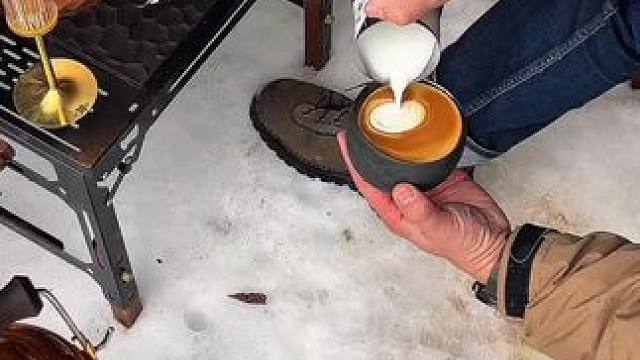 雪天露营咖啡 #露营报告 #雪地露营报告 #露营咖啡报告