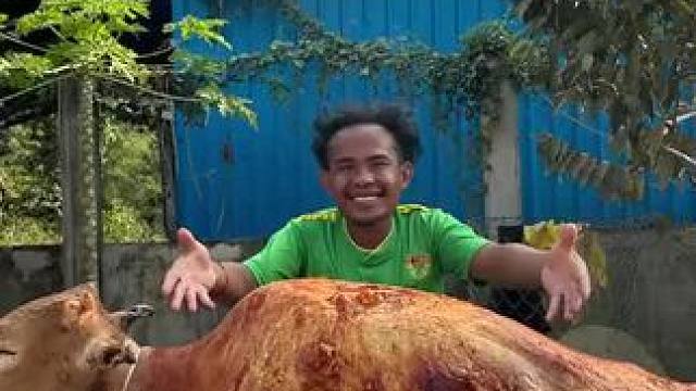 东南亚乡下生活 #烤全牛#东南亚矮子 #我的农村生活 #我的乡野山居生活 #农村美食记录生活