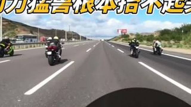 国外骑士日常通勤 场面过于壮观#机车#螺纹钢八字