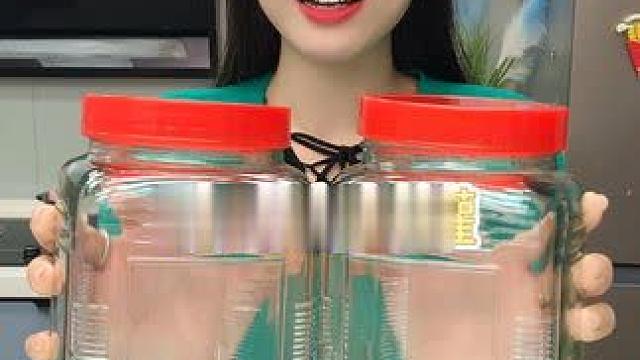 玻璃密封储物罐 大号玻璃密封储物罐 1500ml（买一送一）大号玻璃密封储物罐泡菜罐子瓶子玻璃瓶 #