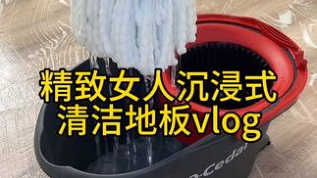 沉浸式清洁打扫｜精致女人沉浸式清洁地板vlog～✨☺️ 
#解压视频 #清洁地板 #深度清洁 #清洗