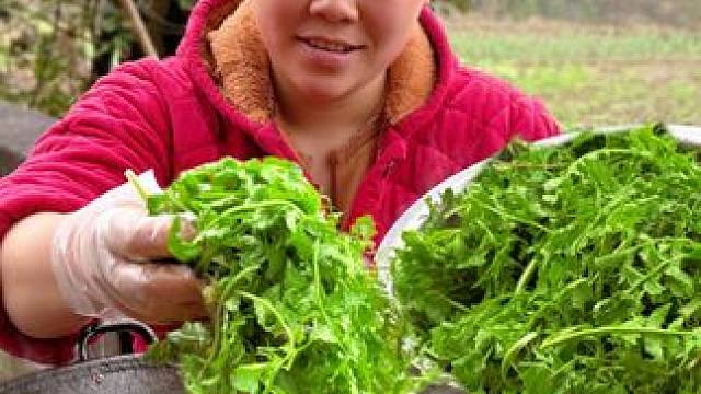 炖一锅香辣羊排，配着胡萝卜和野菜太好吃了 