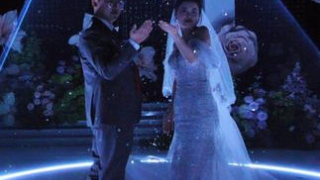 滕州竟然有这么好看的婚厅灯光，太有氛围感啦#婚宴现场 #宴会厅