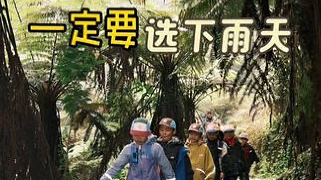 下雨天徒步的孩子身心才会更健康 #亲近大自然的一天 #一起爬山 #亲子徒步#周末去哪儿