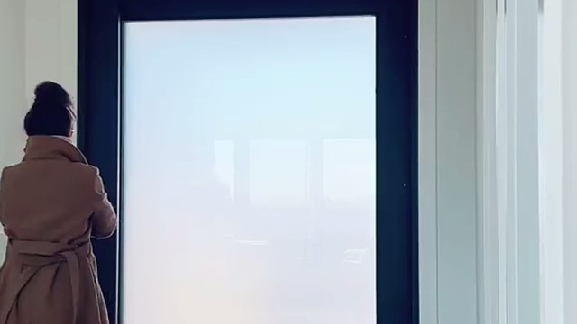 磨砂玻璃偏轴门如何让家高级感爆棚#TINNO帝诺系统入户门 #别墅门 #系统门 #偏轴门