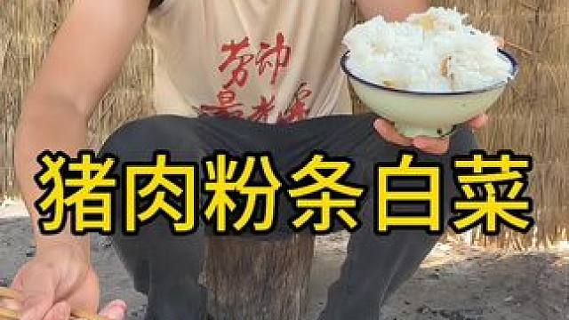 #农村生活 #农村美食 
猪肉粉条大白菜炖上是真的无敌好吃啊