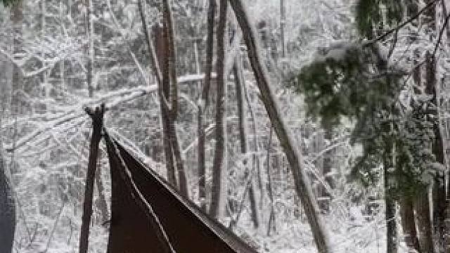 雪天露营 #露营报告