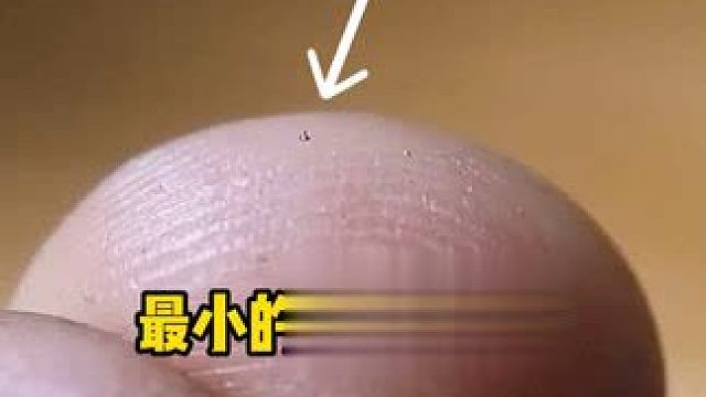 比一粒沙还小的微电机转子！ #内容启发搜索 #科普 #涨知识