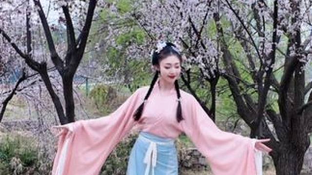 小甜舞来了～#春日赏花 #古典舞 #汉服舞蹈 #舞蹈翻跳 #春天适合跳小甜舞