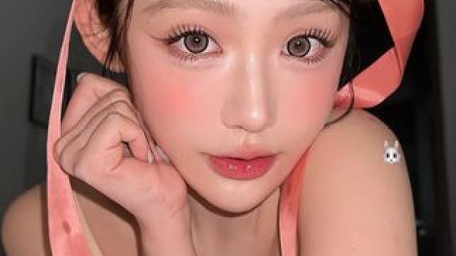 还不快去试试垂耳兔妆！ #芭蕾风垂耳兔妆太嫩了 #潮妆研究所 #美妆模范生 #垂耳兔妆容 #变装