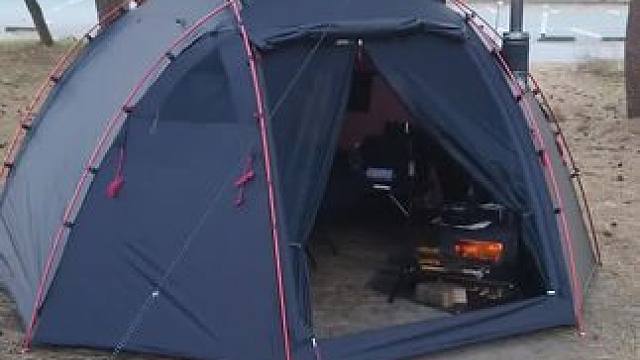 一个人这样简简单单布置就很ok #露营报告