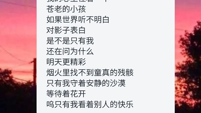 我就是我我只是我只是一场烟火散落的尘埃