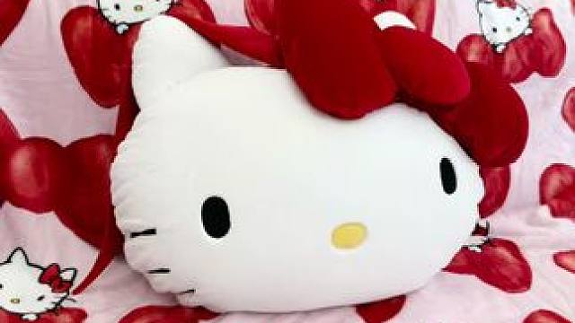tbh野兽派和Hello Kitty联名抱枕毯，萌化我的少女心#少女心好物 #hellokitty 