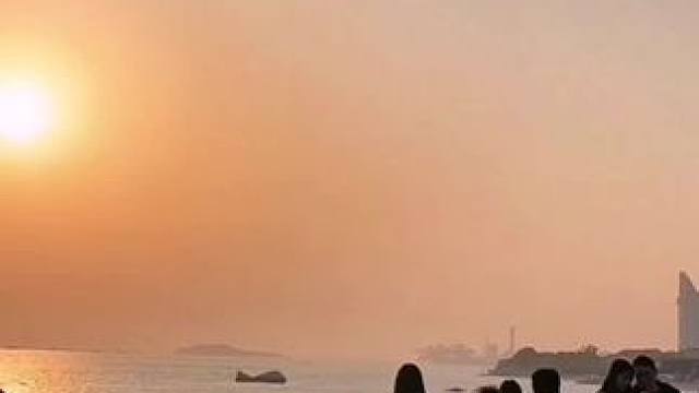 #厦门风景 #闽南语歌曲 #海边日落晚霞
