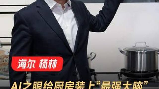 海尔杨林：AI之眼给厨房装上“最强大脑”，主动服务才是真智能#AWE2025 #海尔厨电 #卡萨帝