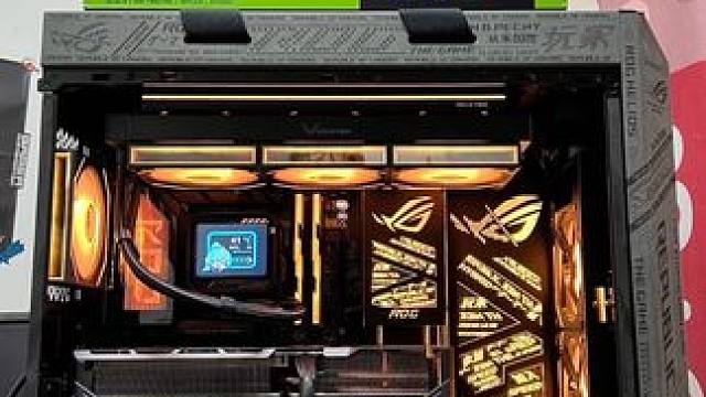 9950X3D➕5090五万多预算黑橙华硕ROG太阳神 #diy电脑 上海买电脑，DIY电脑，实体店