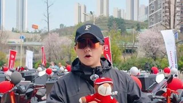 凑热闹之贵州NS150GS百台交车 #新大洲本田 #NS150GX #贵州贵阳百人交车仪式