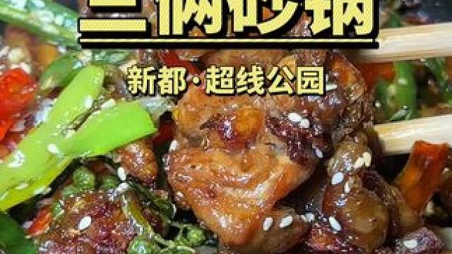 吃过的都说好吃！在都江堰每天都要排队的三俩砂锅，现在在新都也开店了。#三俩砂锅 #三俩砂锅超线公园店