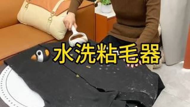 神奇的粘毛器 神奇的粘毛器!不仅能轻松清理头发和猫猫狗狗掉落的毛发，水一冲就干净能继续用了 #粘毛神