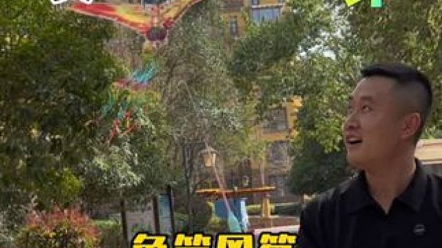 这个小风筝真的一撒手就能飞？ #测评#鱼竿风筝#放风筝的季节 #手持风筝儿童