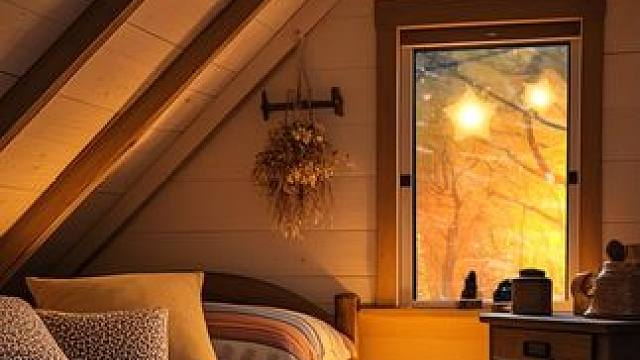 小屋里的安心之夜，暴风雪吼叫在窗外，温暖壁炉在燃烧 #白噪音 #助眠视频 #解压助眠 #睡眠音乐 #