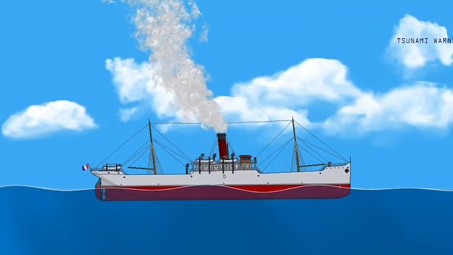 当不同的船面对海啸时（3）