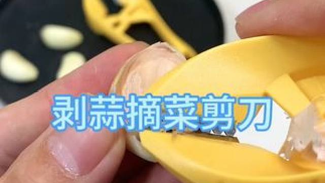 以后剥蒜、摘菜，就不会弄的手指甲疼了 有了这个去皮剥蒜器，以后剥蒜、摘菜，就不会弄的手指甲疼了，简直