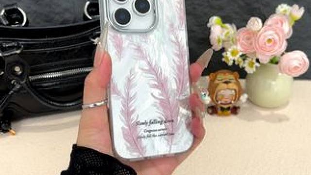 小众个性高级感手机壳壳，羽纱配羽毛设计很的很有创意，又爱了！ #小众手机壳 #苹果手机壳 #创意手机