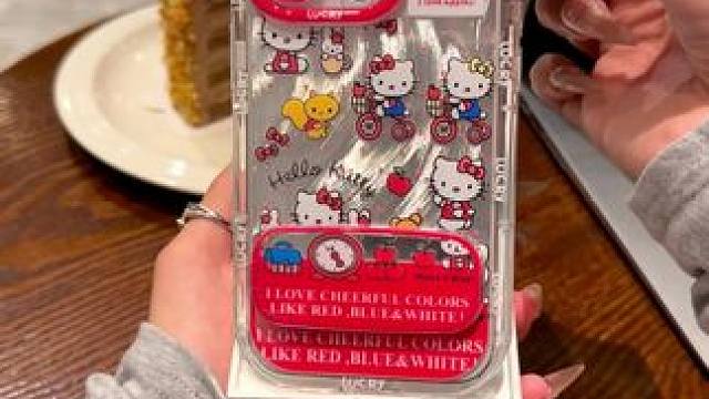 蛙趣～这羽纱kt猫手机壳壳太nice了吧～镜面支架超级实用！ #支架手机壳 #kt猫手机壳 #苹果手