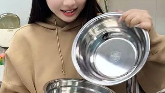 不锈钢汤盆#不锈钢厨具 #厨房好物 #厨房必备神器 #304不锈钢 #种草好物
