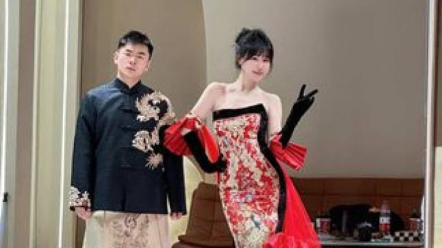 知道的是试婚纱，不知道以为我带孩子呢…#试纱 #试纱vlog #新中式