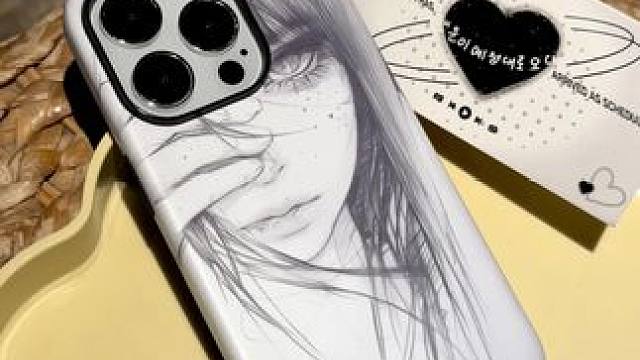 小众个性素描女孩手机壳壳，菲林手机壳高级感十足～太帅气啦～ #素描女孩手机壳 #菲林手机壳 #小众手