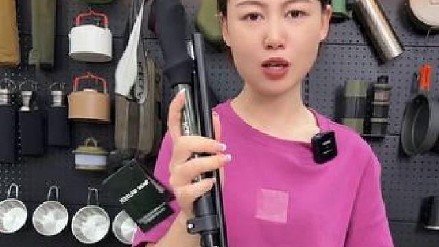 7075航空铝合金的材质的登山杖，可以三折收纳，轻松地放入背包中  #徒步登山杖 #伸缩登山杖 #折