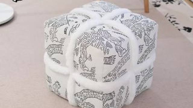 奶油风 原木风家居必入坐墩 奶呼呼的，原来是个小坐墩#家居好物 #家居用品 #种草 #少女心爆棚 #