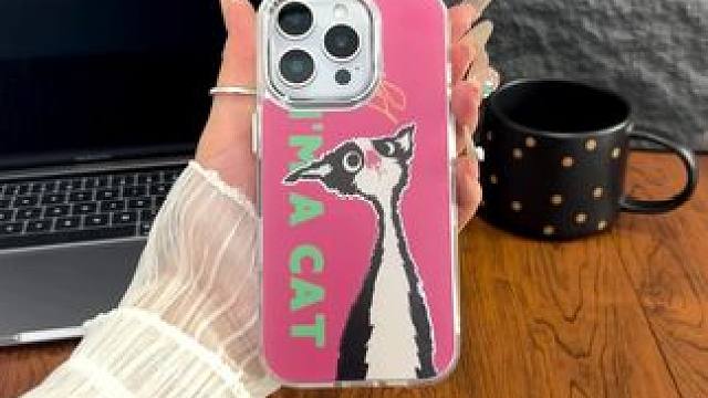 请查收你的傲娇猫咪手机壳壳～我是一只猫哈哈哈哈～ #仙女必备 #这也太好看了 #苹果手机壳 #这个手