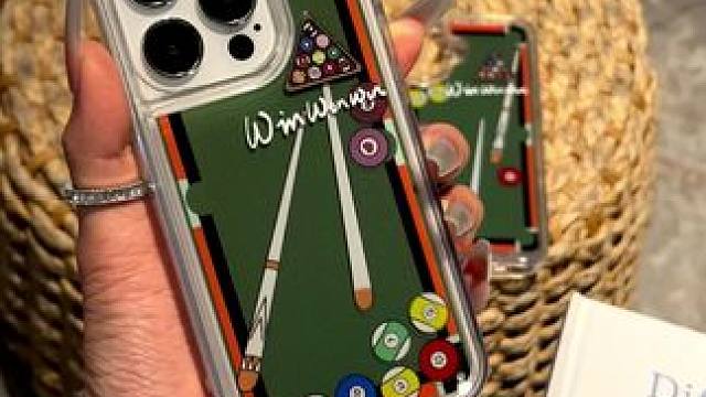 绝了～直接把我的台球搭子迷成制杖了～这手机壳太帅啦～ #这个手机壳太拉风了 #台球手机壳 #个性手机