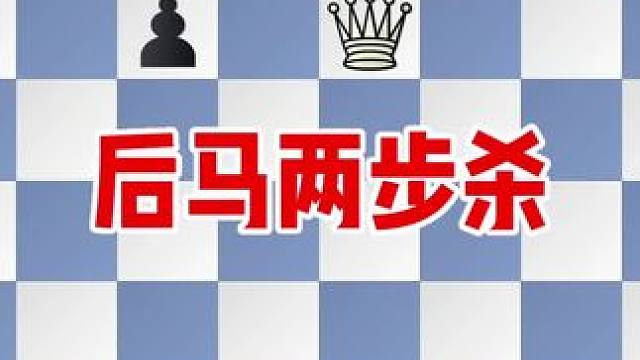 国际象棋后马两步杀