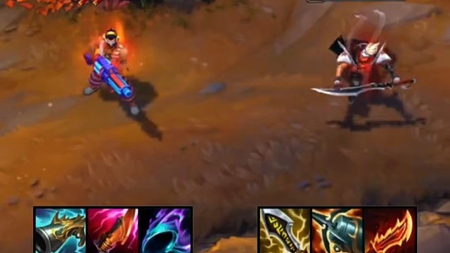 剑圣vs男枪# 英雄联盟